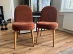 Set of 2 -  Soft Dining Seats - Terracotta, Huis en Inrichting, Stoelen, Ophalen, Hout, Twee, Bruin