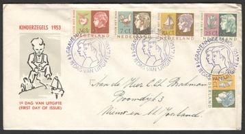Nederland FDC E15 Met Adres, Kinderpostzegels 1953 beschikbaar voor biedingen