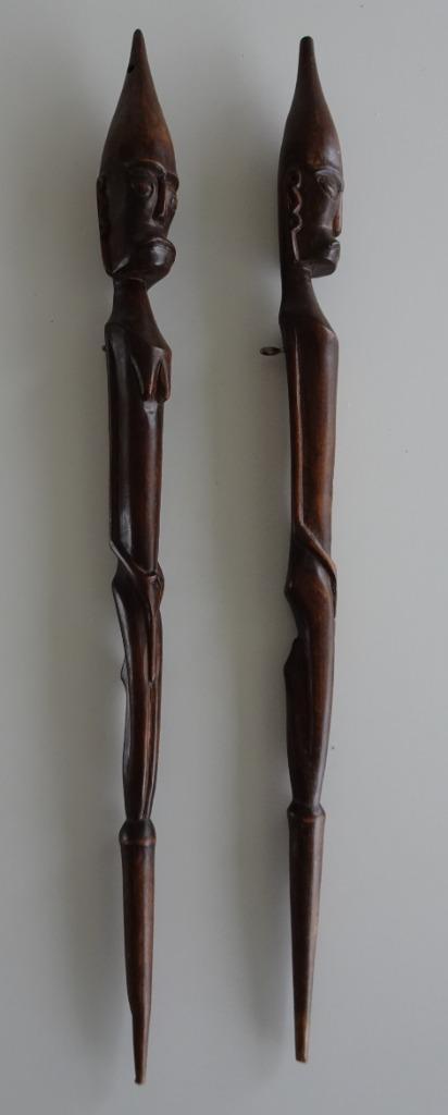 Vintage Tribal Kunst uit Afrika, Houtsnijwerk Man en Vrouw, Antiek en Kunst, Kunst | Beelden en Houtsnijwerken, Ophalen
