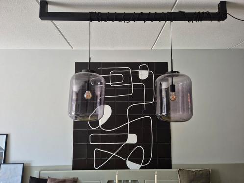 XXL Rookglas lampen, Huis en Inrichting, Lampen | Hanglampen, Zo goed als nieuw, Minder dan 50 cm, Ophalen