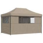 Partytent inklapbaar pop-up met 4 zijwanden taupe, Ophalen, Partytent, Minder dan 4 meter, Minder dan 5 meter