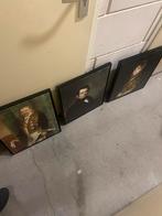 Canvas portretten x3, Ophalen of Verzenden, Zo goed als nieuw, Minder dan 50 cm, Schilderij
