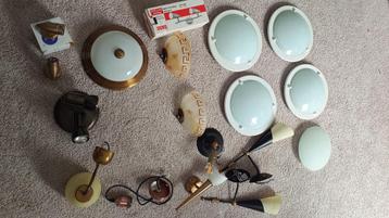 Diverse wand/plafond/hang armarturen en spots. beschikbaar voor biedingen