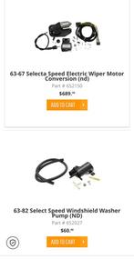 Corvette C2 Complete ruitenwisser ombouw set 7 snelheden, Ophalen of Verzenden, Nieuw, Amerikaanse onderdelen