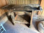 Oude werkbank met bankschroef, Ophalen, Gebruikt, 120 tot 170 cm, Bankschroef