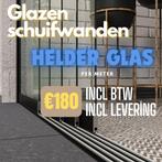Glazen schuifwanden -  WINTERSALE, Ophalen of Verzenden, Serre