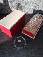 Vintage glazen onderzetters in orginele doos, Ophalen of Verzenden