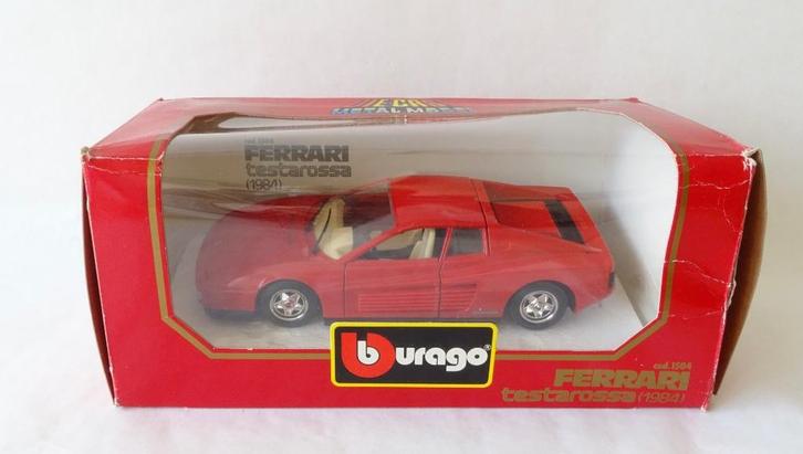 Ferrari Testarossa 1984 Rood Burago 1/24, Hobby en Vrije tijd, Modelauto's | 1:24, Zo goed als nieuw, Bburago, Ophalen of Verzenden