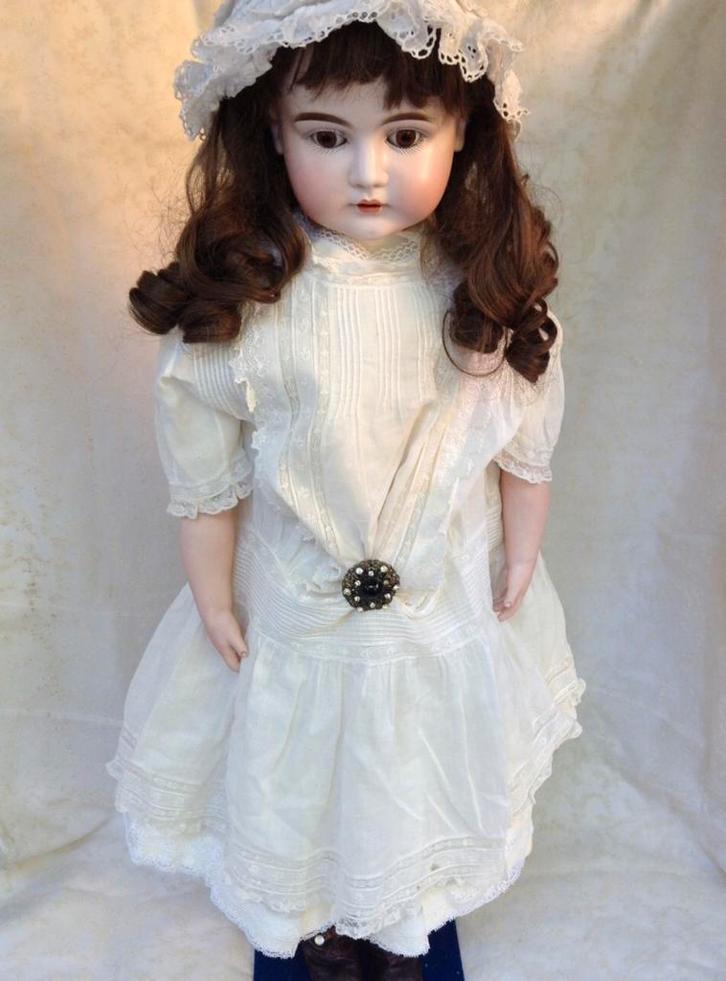 Unieke grote antieke kestner pop onbespeeld 90 cm ca 1890, Antiek en Kunst, Antiek | Speelgoed, Ophalen of Verzenden