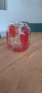 Pols potten vaas, Ophalen of Verzenden, Minder dan 50 cm, Rood, Glas