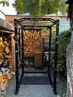 Power rack incl. Gewichten (105kg) en halterstang, Sport en Fitness, Fitnessapparatuur, Ophalen of Verzenden, Metaal, Krachtstation