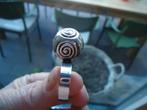 hele mooie echt zilveren ring met bol kalevala kuro mt 19, 19 tot 20, Ophalen of Verzenden, Zo goed als nieuw, Dame