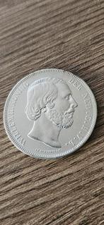 Zilveren rijksdaalder 1872 Willem 3 mooie munt zie foto's, Koning Willem III, Zilver, Ophalen of Verzenden, Losse munt