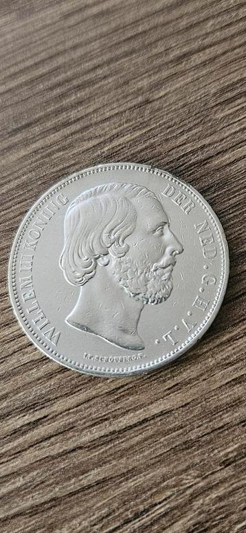 Zilveren rijksdaalder 1872 Willem 3 mooie munt zie foto's  beschikbaar voor biedingen
