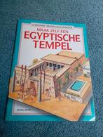 Usborne Model bouwboek Schaal OO/HO Tempel Egypte, Ophalen of Verzenden