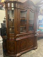Italiaanse barok vitrine kast, Ophalen, Barok, 200 cm of meer, Zo goed als nieuw