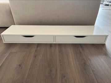 Ikea Ekby Alex plank met lades wit