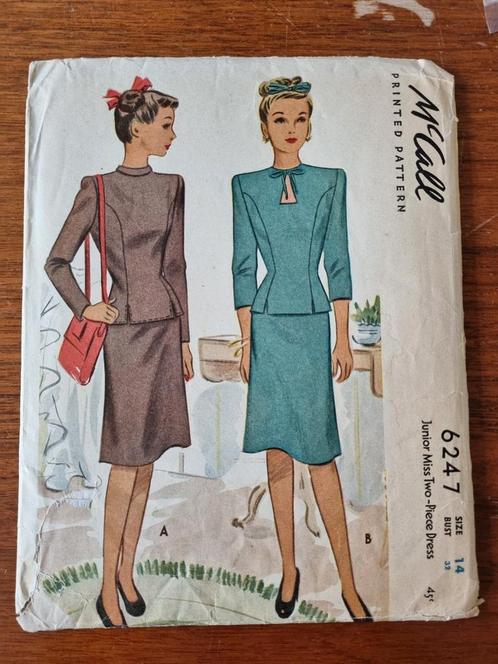 McCall 6247 vintage patroon jurk/ mantelpak, Hobby en Vrije tijd, Kledingpatronen, Zo goed als nieuw, Kind, Overige merken, Ophalen of Verzenden
