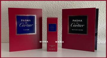 Pasha set 3 parfum samples proefjes testers monsters beschikbaar voor biedingen