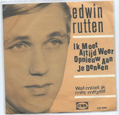 Edwin Rutten- Ik moet altijd opnieuw aan je denken, Cd's en Dvd's, Vinyl | Nederlandstalig, Zo goed als nieuw, Levenslied of Smartlap