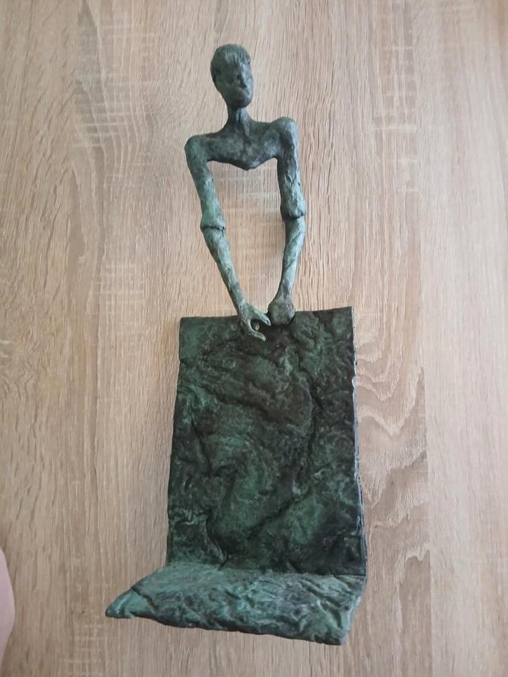 Bronzen Beeld - Abstracte Figuur, Antiek en Kunst, Kunst | Beelden en Houtsnijwerken, Ophalen