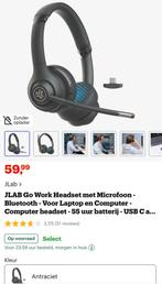 JLab Go Work Headset - Bluetooth, Gebruikt, Mute-functie, Ophalen of Verzenden, Draadloos