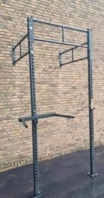 Cross maxx wall mounted squat rack pull up bench press, Ophalen, Zo goed als nieuw, Krachtstation