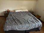 Tweepersoonsbed - Comfortabel en Stijlvol, Ophalen, Gebruikt, Zwart, Tweepersoons