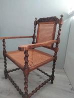 Antieke Houten Stoel met Rotan Zitting, Ophalen