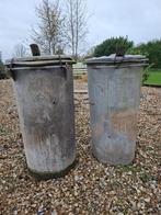 Ouderwets metalen vuilnisemmers, Huis en Inrichting, Woonaccessoires | Prullenbakken, Ophalen, 40 liter of meer, Zo goed als nieuw