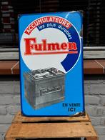 Fulmen Accu oud emaille reclamebord, Ophalen, Reclamebord, Gebruikt, .