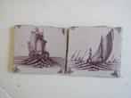 twee antieke mangaan kleurige scheepjes., Ophalen of Verzenden