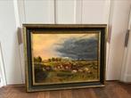 Landelijk schilderij met koeien, Antiek en Kunst, Ophalen of Verzenden