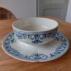 saus/juskom met vaste schotel Sarreguemines, Antiek en Kunst, Ophalen of Verzenden