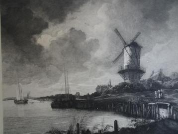 Prent riviergezicht Wijk bij Duurstede n. Graadt van Roggen beschikbaar voor biedingen