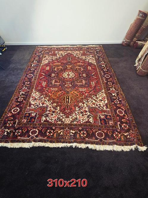 Perzisch Tapijt Heriz 310x210 wollen vloerkleed Iran, Huis en Inrichting, Stoffering | Tapijten en Kleden, Zo goed als nieuw, 200 cm of meer