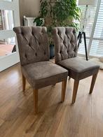 Riviera Maison Eetkamerstoel, Huis en Inrichting, Stoelen, Bruin, Leer, Ophalen of Verzenden, Zo goed als nieuw