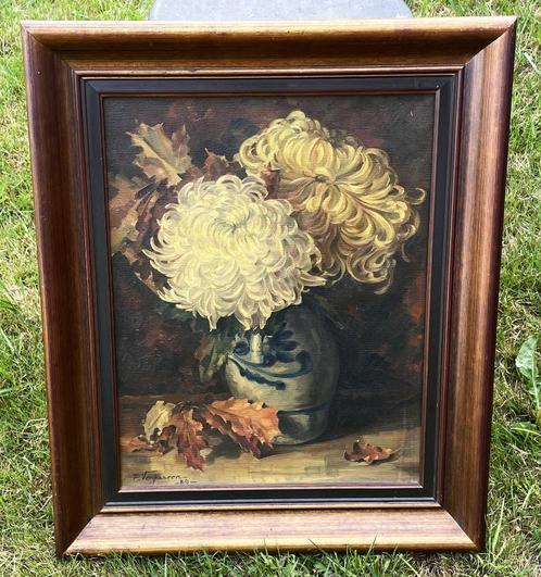 PIET VERHAAREN Uniek ! olieverf schilderij bloemen 1929, Antiek en Kunst, Kunst | Schilderijen | Klassiek, Verzenden