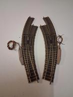 fleischman bochtenwissels L en R 6142 inc wissel aandrijving, Gelijkstroom, Bachmann, Rails, Ophalen of Verzenden