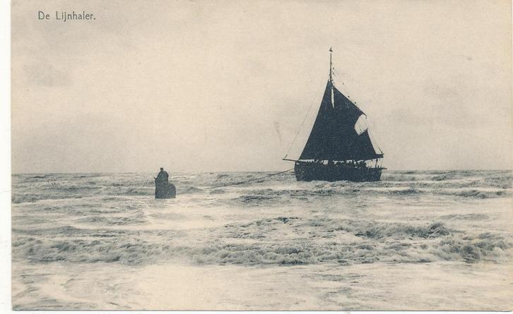 1221  De Lijnhaler, Verzamelen, Scheepvaart, Kaart, Foto of Prent, Ophalen of Verzenden