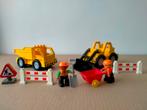 Duplo wegwerkers wegenbouw shovel kiepwagen bouwvakkers, Ophalen of Verzenden, Gebruikt, Duplo