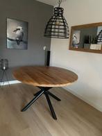 Mango houten eettafel. 130 cm, Huis en Inrichting, Tafels | Eettafels, Ophalen, Zo goed als nieuw, Rond, 100 tot 150 cm
