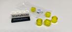Lego Minifiguur hoofd transparant geel per 5 stuks (Nieuw), Lego Systems A/S, Verzenden, Lego, Aastvej 1 7190 Billund Denemarken