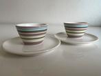 2 Iittala Origo Eierdop Schotel Creme Paars Häberli, Huis en Inrichting, Keuken | Servies, Ophalen of Verzenden, Zo goed als nieuw