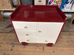 Vintage Commode met Kleurrijke Details, Gebruikt, Minder dan 75 cm, Commode, Ophalen