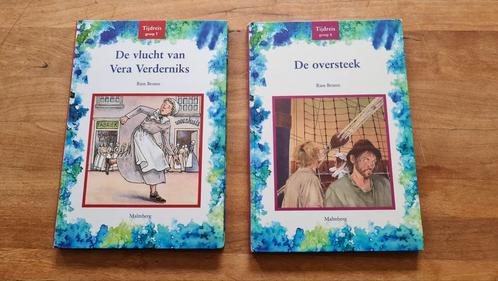 2 Boeken Vera Verderniks & De Oversteek - Roos Beeze, Boeken, Kinderboeken | Jeugd | onder 10 jaar, Gelezen, Fictie algemeen, Ophalen of Verzenden