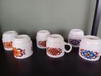 Retro Kop en Schotel Set - Bareuther Bavaria (6 stuks), Antiek en Kunst, Antiek | Servies los, Ophalen of Verzenden