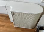 Auping Auronde achterwand wit voor bed 180 cm breed, Ophalen, Gebruikt, Wit, Tweepersoons