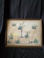 Afrikaans Schilderij met Gouden Lijst, Antiek en Kunst, Ophalen