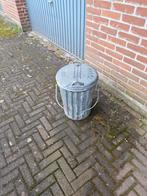 Gave zinken prullenbak in zeer goede staat heeft geen schade, Ophalen of Verzenden, Zo goed als nieuw